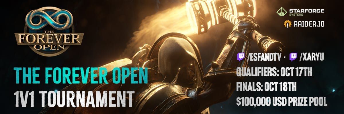 The Forever Open 1v1 duel tournament banner